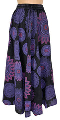 Circle Mandala Print Skirt