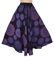 Circle Mandala Print Skirt