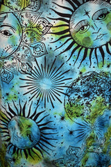 Sun and Moon Long Sleeve Tie Dye Top