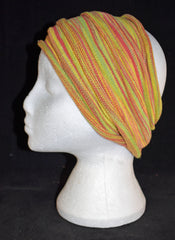 Long Double Striped Cotton Hair Band