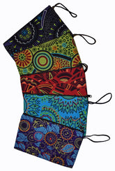 Large Printed Cotton Purse Pencil Case