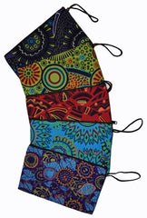 Large Printed Cotton Purse Pencil Case