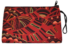 Large Printed Cotton Purse Pencil Case