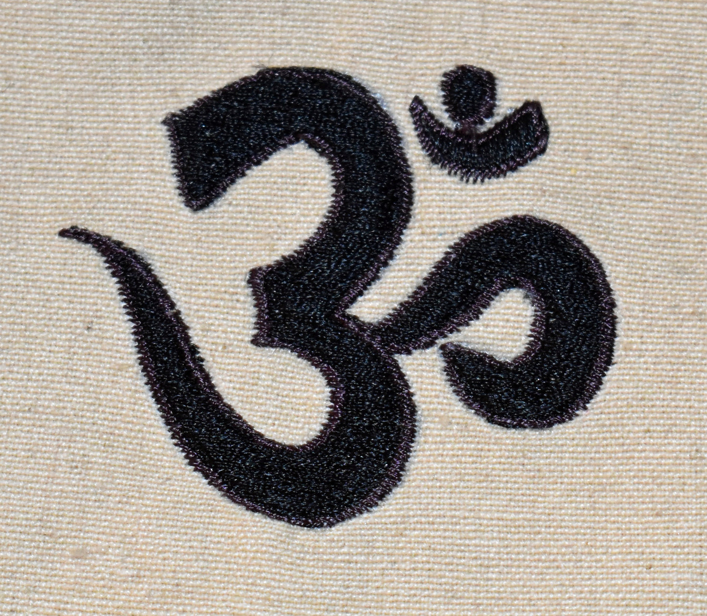 Embroidered Om Cotton Bum Bag