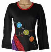 Circle Pattern Cotton Top