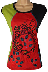 Sleeveless Flower Vest Top