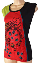 Sleeveless Flower Vest Top