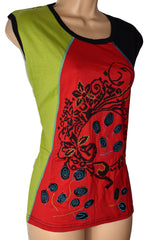 Sleeveless Flower Vest Top