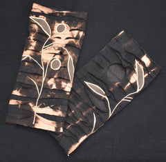 Tie Dye Embroidered Cotton Fleece Lined Wrist Warmer