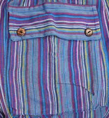 Classic Striped Cotton Cargo Trousers