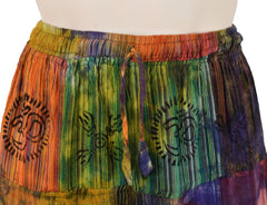 Patchwork Tie Dye Cargo Trousers