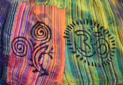 Patchwork Tie Dye Cargo Trousers