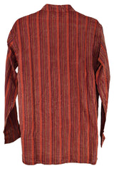 Stonewashed Cotton Striped Shirt