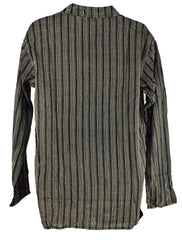Stonewashed Cotton Striped Shirt