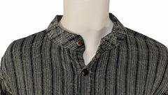 Stonewashed Cotton Striped Shirt