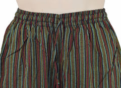 Classic Striped Cotton Cargo Trousers