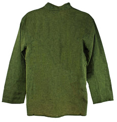 Plain Cotton Collarless Shirt