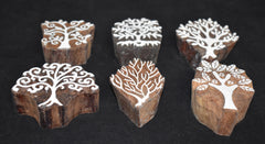 Indian Wood Printing Block - Trees