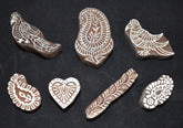 Indian Wood Printing Block Set - Birds