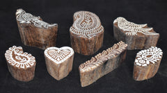 Indian Wood Printing Block Set - Birds