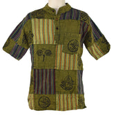 Printed Patchwork Shirt