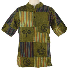 Printed Patchwork Shirt