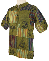 Printed Patchwork Shirt