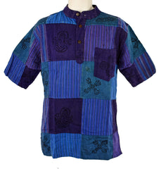 Printed Patchwork Shirt