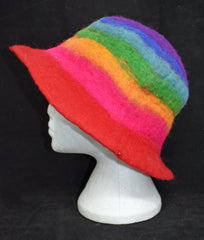 Rainbow Felt Hat