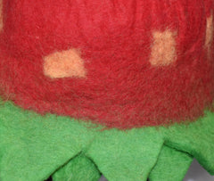 Strawberry Felt Pixie Hat