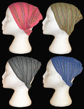 Striped Cotton Bandana Hair Band