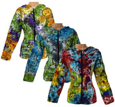 Sun and Moon Long Sleeve Tie Dye Hoody