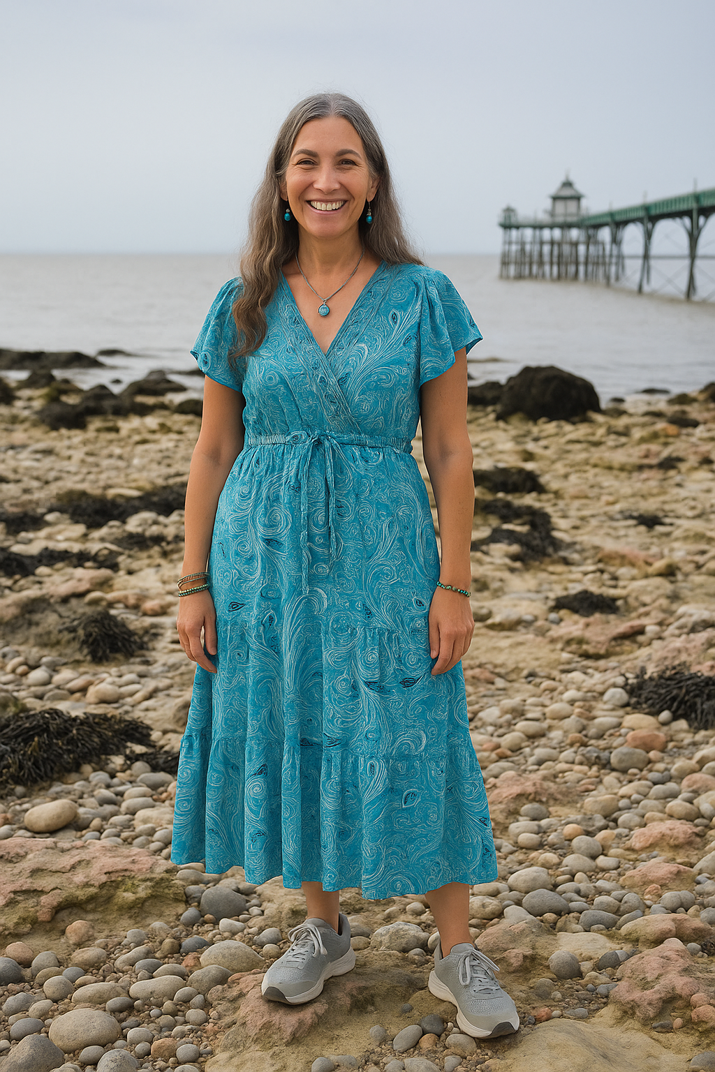 Frill Sleeve Dress