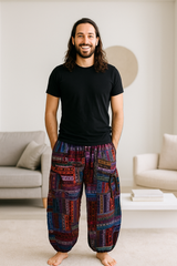 Patchwork Paisley Fleece Trousers