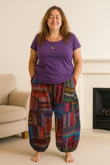 Patchwork Paisley Fleece Trousers