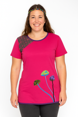 Mushroom Cotton T-Shirt Top