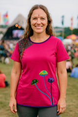 Mushroom Cotton T-Shirt Top