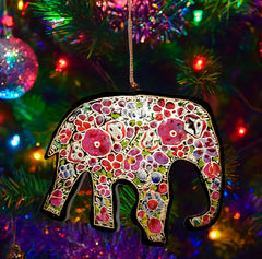 Hand Painted Festive Elephant