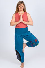 Hippy Flower Pattern Cotton "Hannah" Trousers