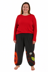 Hippy Flower Pattern Cotton "Hannah" Trousers