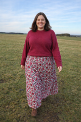 Block Print Cotton Wrap Skirt 60"