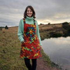 Tie Dye Pinafore Dress