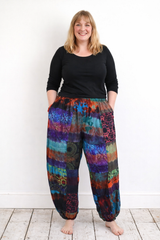 Tie Dye Patchwork Trousers