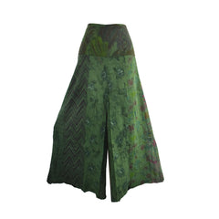 Wide Leg Patchwork Trousers