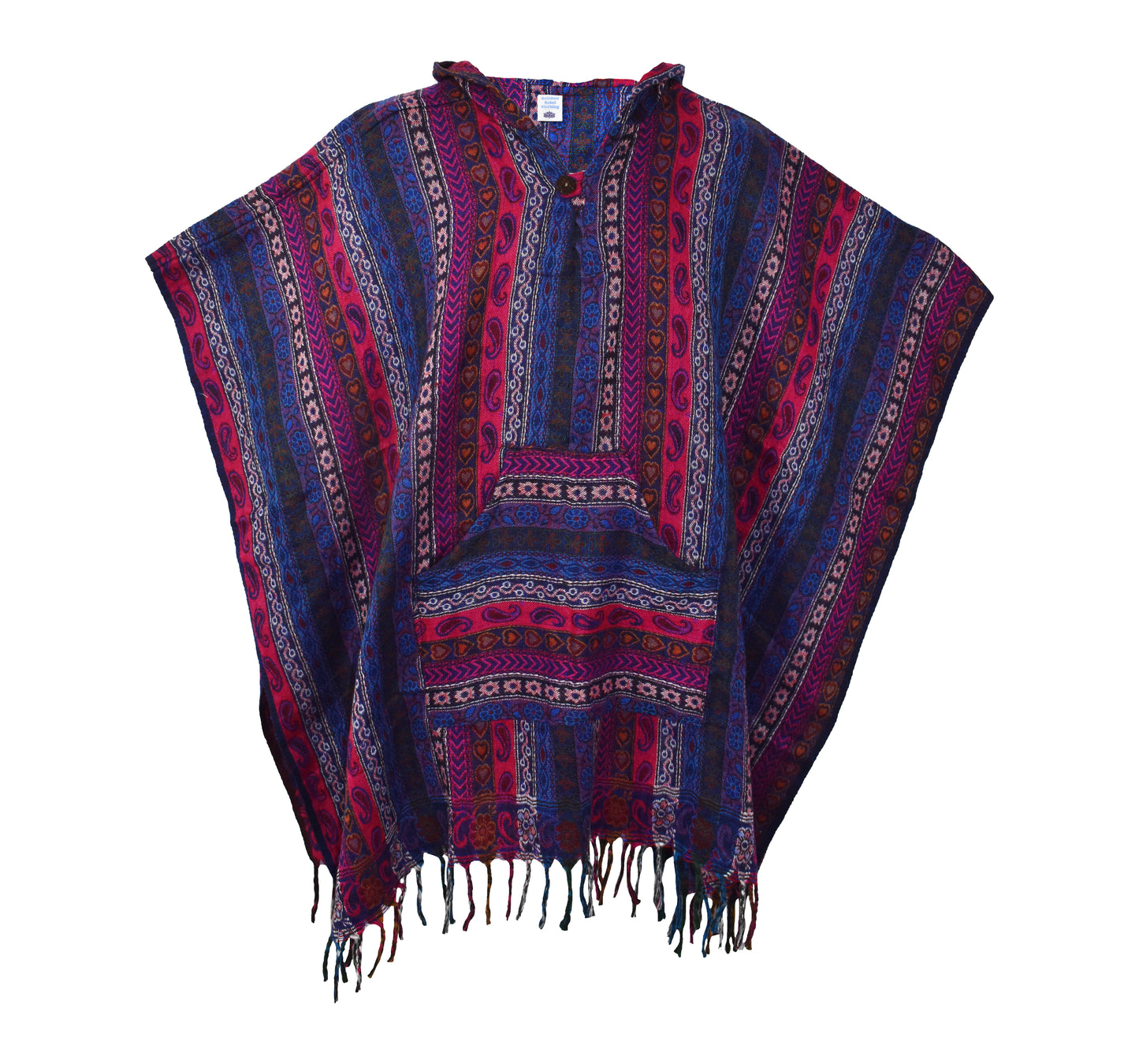 Paisley Acrylic Fleece Poncho