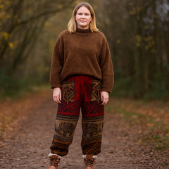 Acrylic Fleece Elephant Harem Trousers