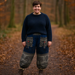 Acrylic Fleece Elephant Harem Trousers