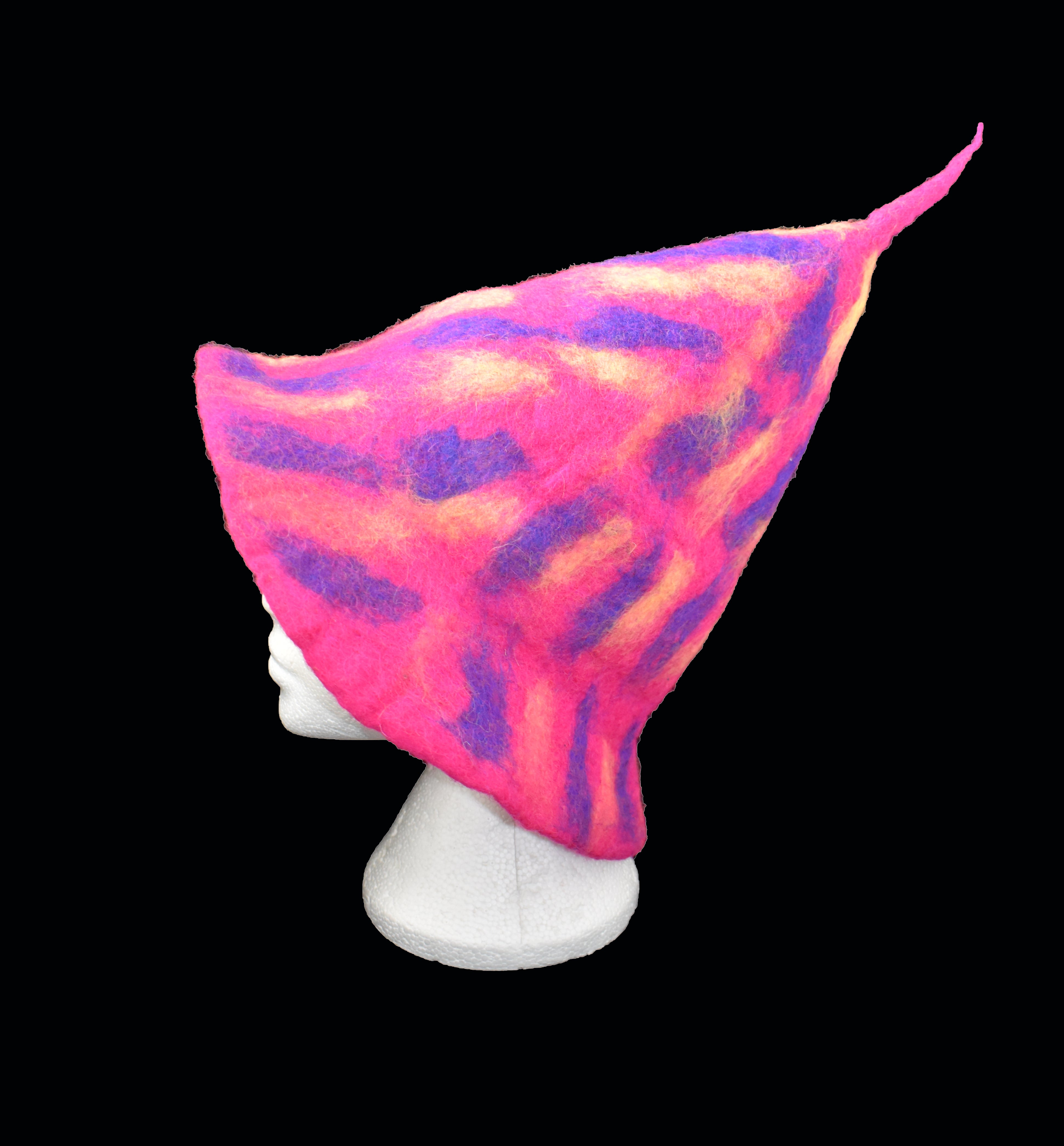 Striped Cone Hat