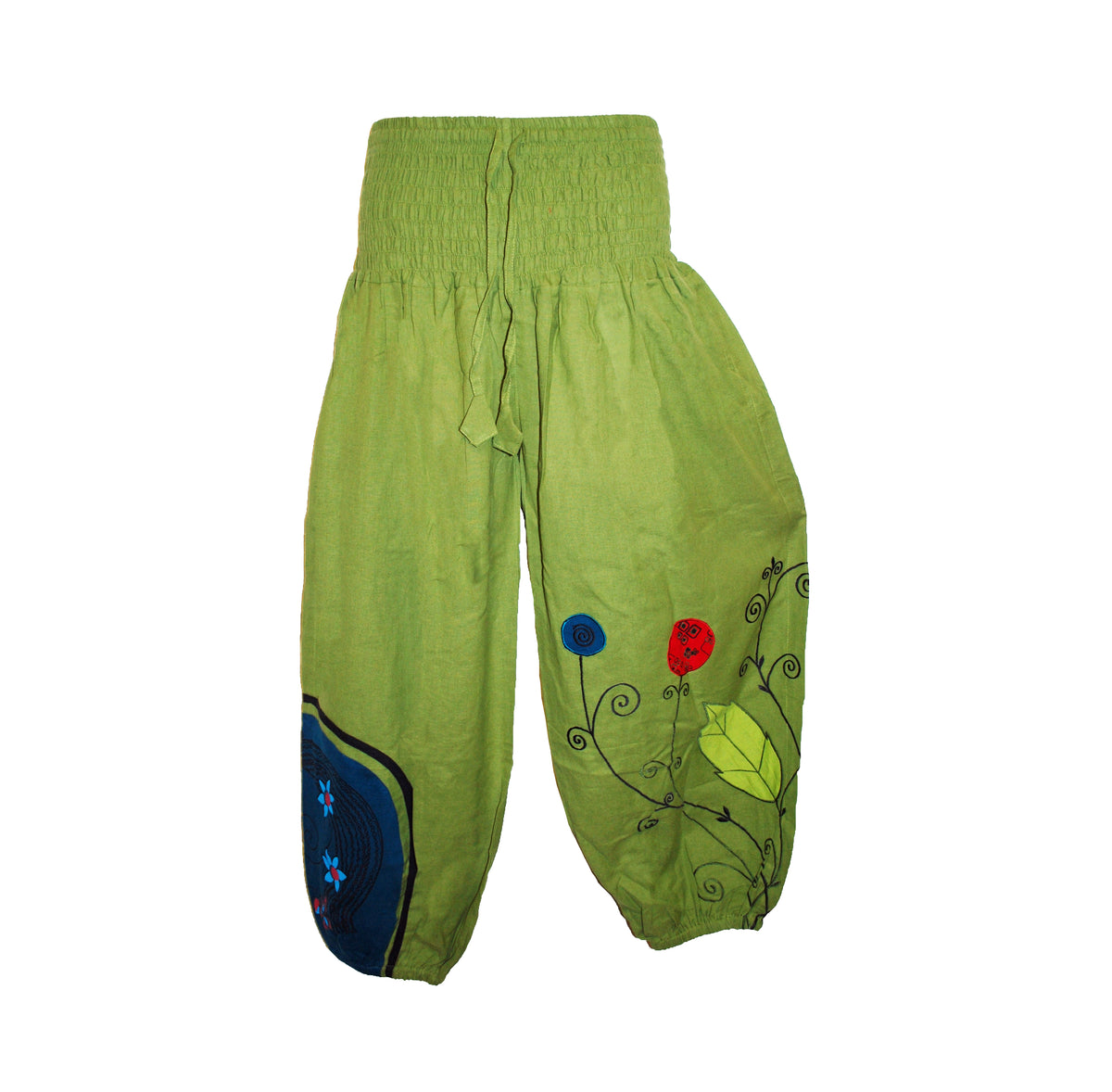 Hippy Flower Pattern Cotton "Hannah" Trousers