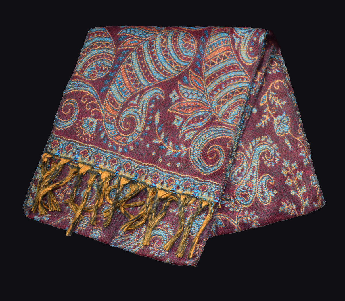 Paisley Pattern Fleece Scarf